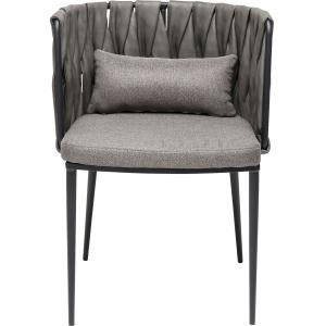 Armlehnstuhl Cheerio Grau inkl. Kissen