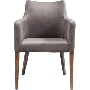 Armlehnstuhl Mode Velvet Grau