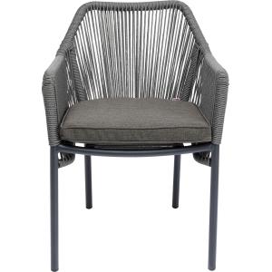 Armlehnstuhl Wave Grau