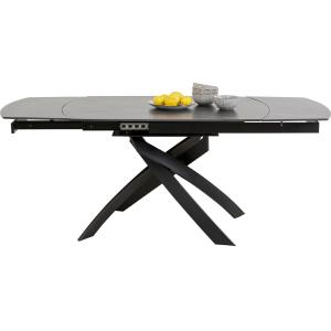 Ausziehtisch Twist Schwarz 120(30 30)x90cm