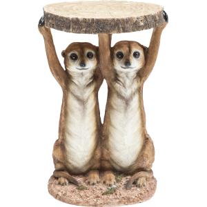 Beistelltisch Animal Meerkat Sisters Ø33cm