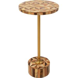 Beistelltisch Domero Geo Braun Ø25cm