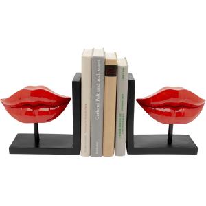 Buchstütze Lips Rot (2/Set)