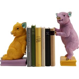 Buchstütze Pig Party (2/Set)