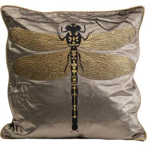 Kissen Glitter Dragonfly Braun 40x40cm