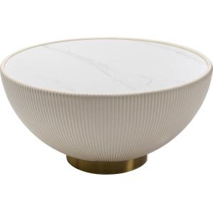 Couchtisch Endless Vegas Weiß Ø71cm