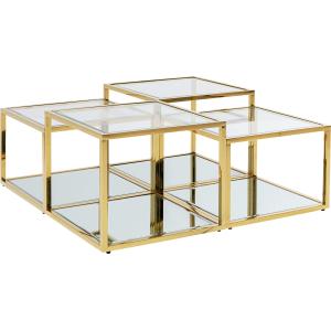 Couchtisch Orion Gold (4/Set)