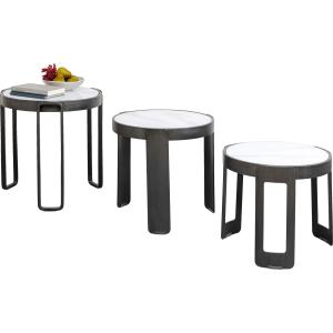 Couchtisch Perelli Schwarz (3/Set)