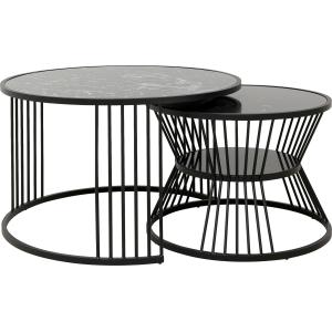 Couchtisch Roma Schwarz (2/Set)