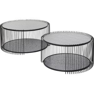 Couchtisch Wire Double Bubble Schwarz (2/Set)