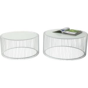 Couchtisch Wire White (2/Set)