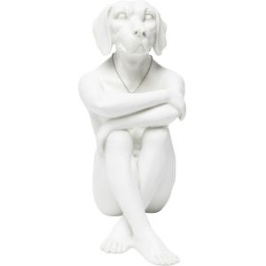 Deko Figur Gangster Dog Creme