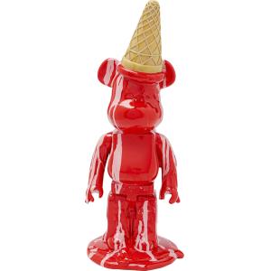 Deko Figur Gelato Bear Rot 40cm