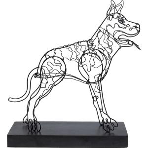 Deko Objekt Wire Attack Dog 36cm