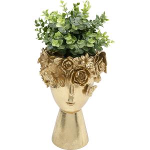 Deko Vase Flowercrown Gold 20cm