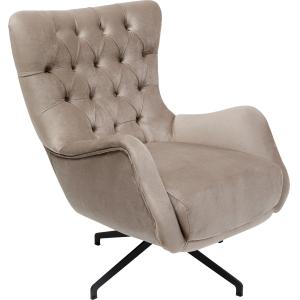 Drehsessel Bellissima Velvet Taupe