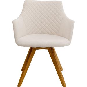 Drehstuhl Coco Wood Creme