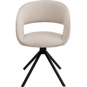 Drehstuhl Gina Greige Schwarz