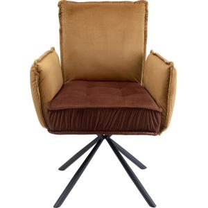 Drehstuhl mit Armlehnen Chelsea Braun