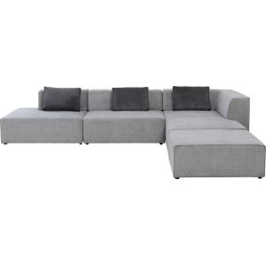 Ecksofa Infinity Atlanta Grau Rechts