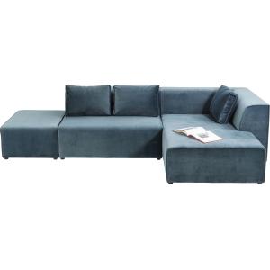 Ecksofa Infinity Velvet Ocean Rechts