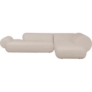 Ecksofa Soft Edge Rechts Creme