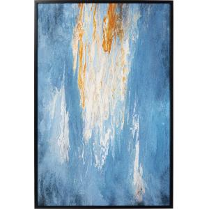 Gerahmtes Bild Artistas Blau 120x180cm