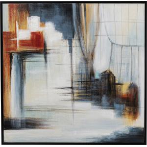 Gerahmtes Bild Visione Front 100x100cm