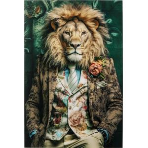 Glasbild Mister Lion 150x100cm