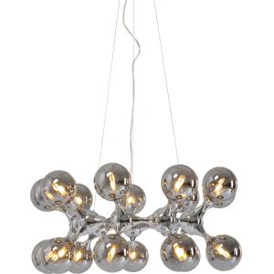Hängeleuchte Atomic Balls Silber Ø74cm