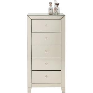 Hochkommode Luxury Pearl 5 Schübe
