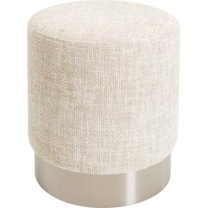 Hocker Berry High Silber Beige Ø39cm