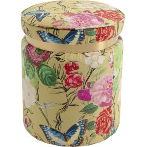 Hocker Flower Fever Gelb Ø39cm