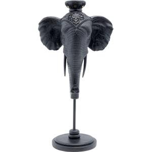 Kerzenständer Elephant Head Schwarz 49cm