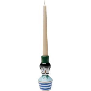 Kerzenständer Monsieur Mustache 16cm