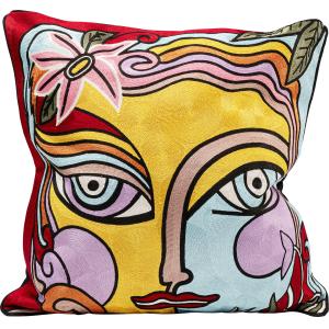 Kissen Art Line Face 50x50cm