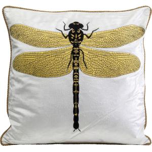 Kissen Glitter Dragonfly Weiß 40x40cm