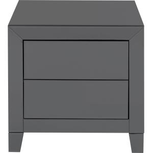 Kommode Klein Luxury Push 2 Schübe Grau