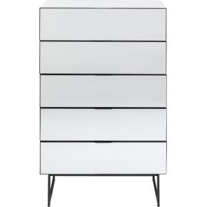 Kommode Soran 5 Schübe Schwarz 65x114cm