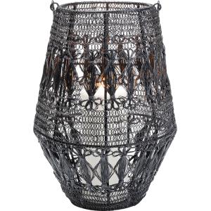 Laterne Hayat Schwarz 33cm