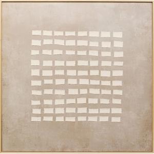Leinwandbild Art Row Beige 100x100cm