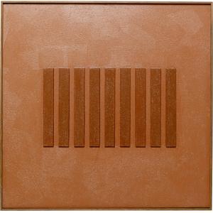 Leinwandbild Art Row Braun 100x100cm