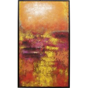 Leinwandbild Jardin Rot 125x215cm