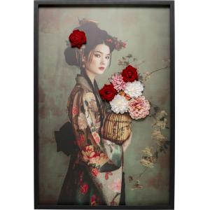 Leinwandbild  Kimono Girl 84x124cm