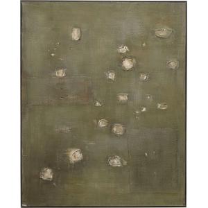 Leinwandbild Moody Grün 150x120cm