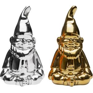 Salz und Pfeffer Zwerg Silber Und Gold (2/Set)