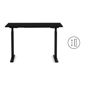 Schreibtisch Office Smart Schwarz Schwarz 120x60