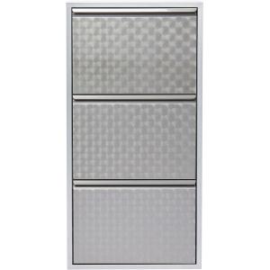 Schuhkipper Caruso 3-er silber/geflext