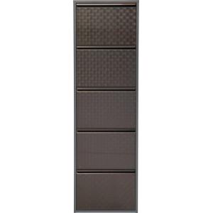 Schuhkipper Caruso 5-er silber/geflext