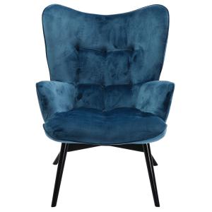 Sessel Black Vicky Velvet Petrol